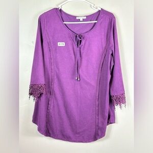 Notations xlarge purple 22 p2p 28” length soft great condition no flaws